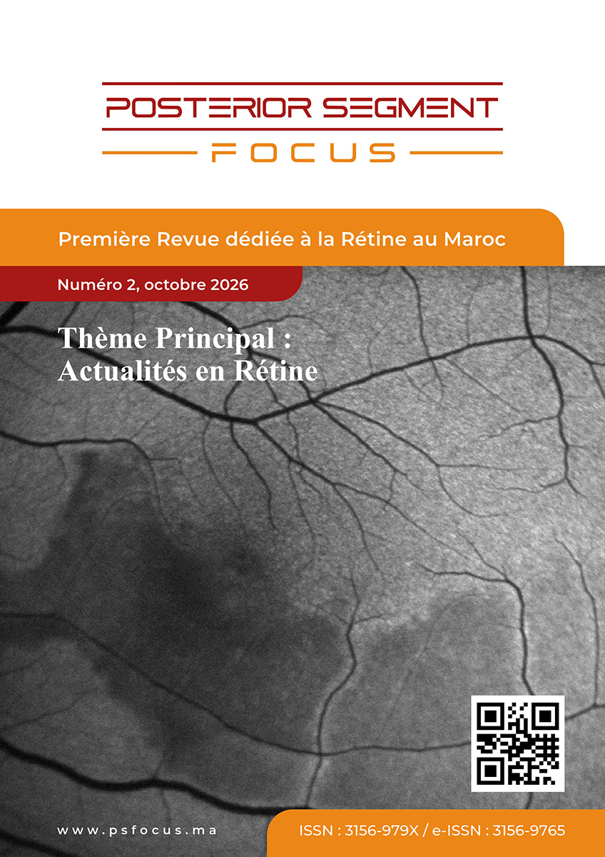 Couverture de Numéro 2, Octobre 2026 : Thème Principal : Actualités en Rétine